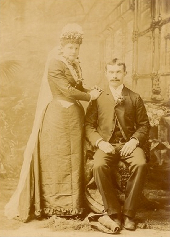 John & Hulda DeVantier. Wedding