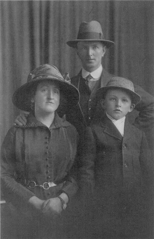 Harry Butcher and Jeannie Hannan with Keith Butcher