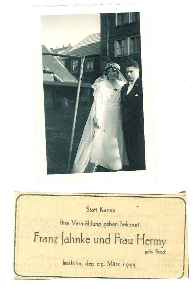 Franz & Hermine Jahnke. 1933