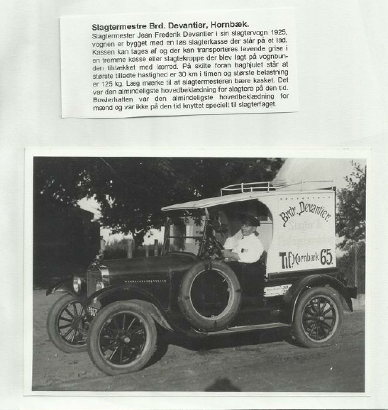 Frederik Jean Devantier i hans Slagterbil